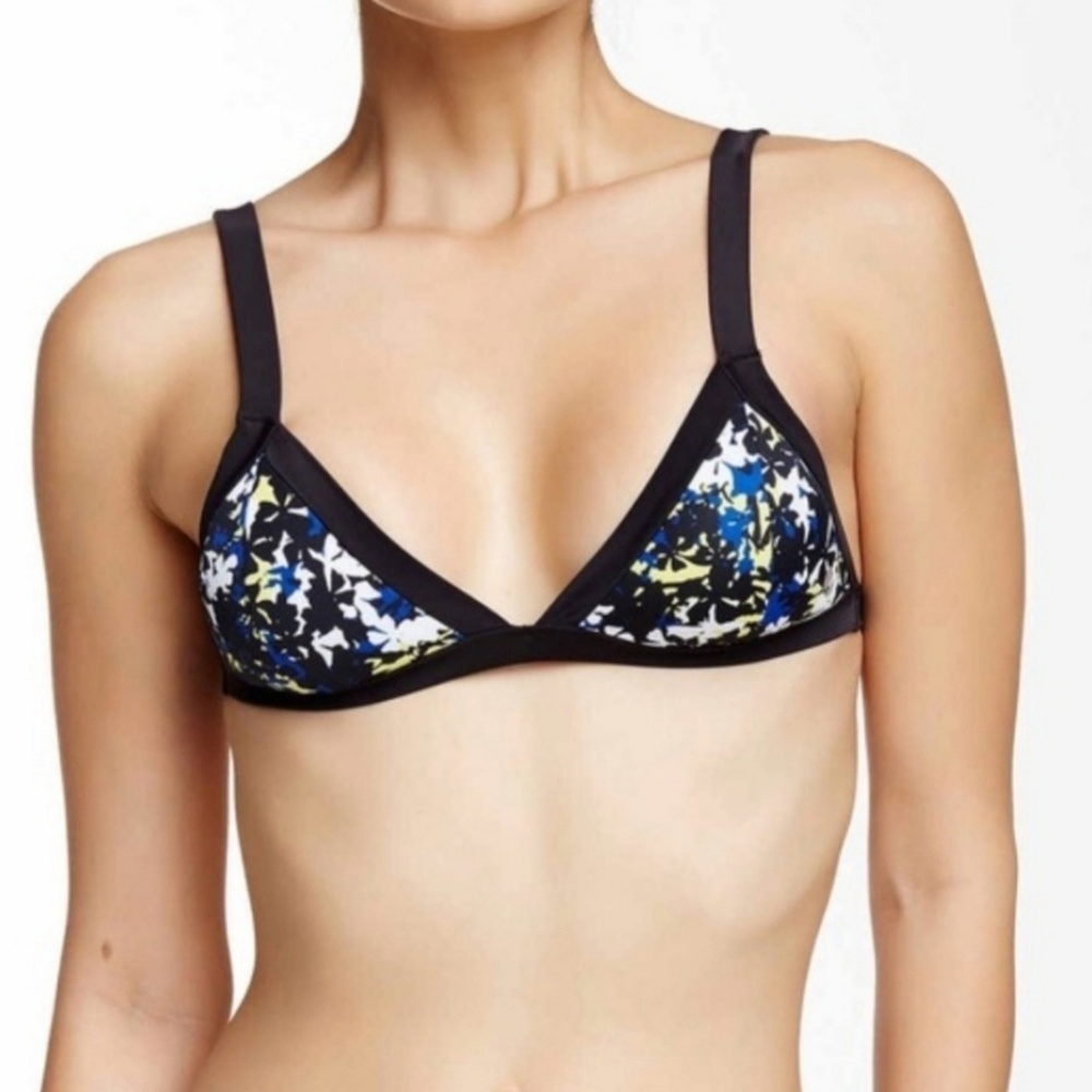 Sole East Swim Sobe Triangle Top Neon Daisy